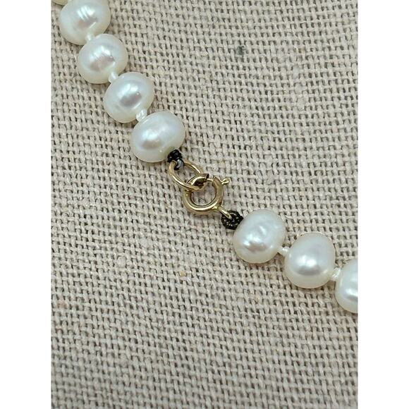 Potato Pearl Necklace with 14KT Clasp - Picture 6 of 11